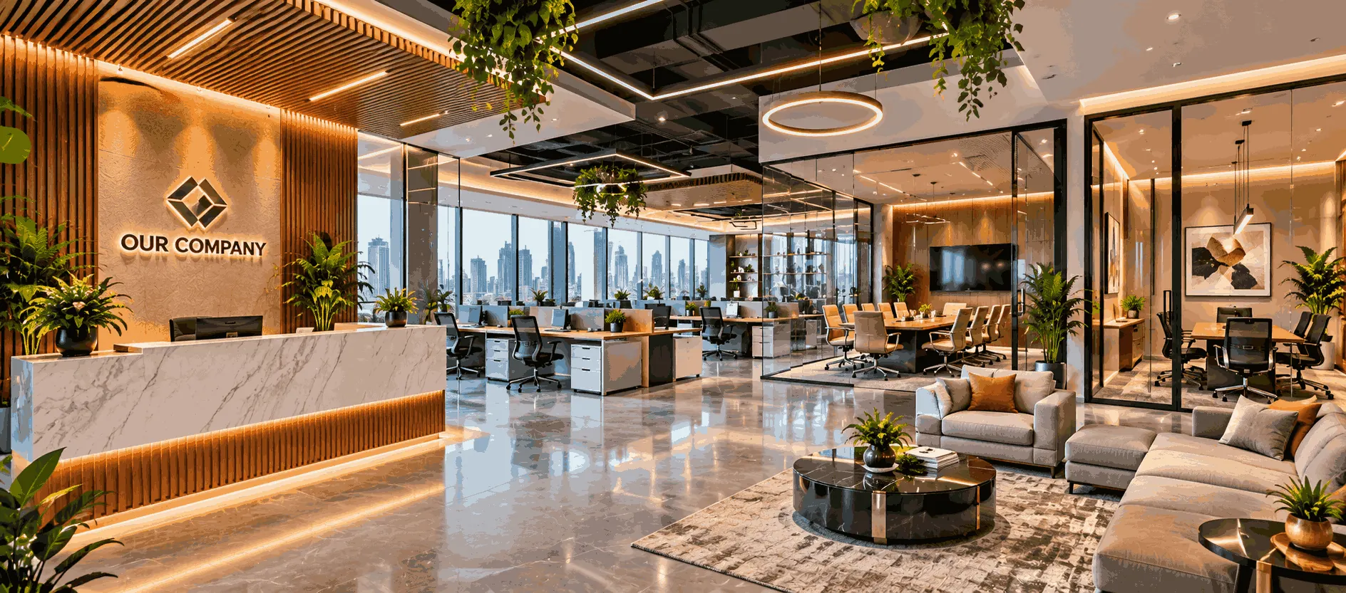 Premium commercial office interior